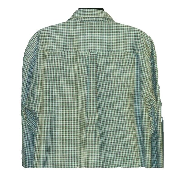 Marlboro Classics Men's Check Long Sleeve Shirt Blue 100% Wool Cowboy Size Large - Picture 10 of 12